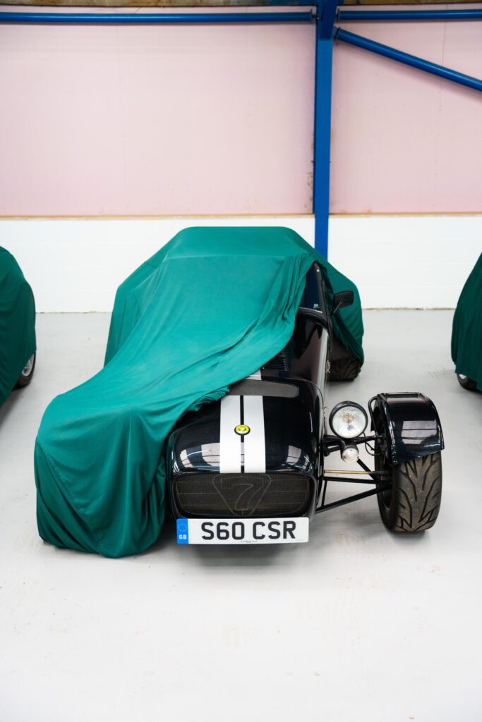 Classic race car storage