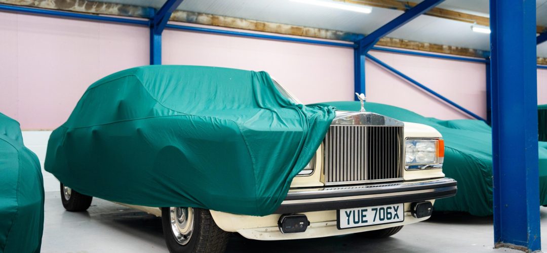 Rolls Royce Classic car in storage